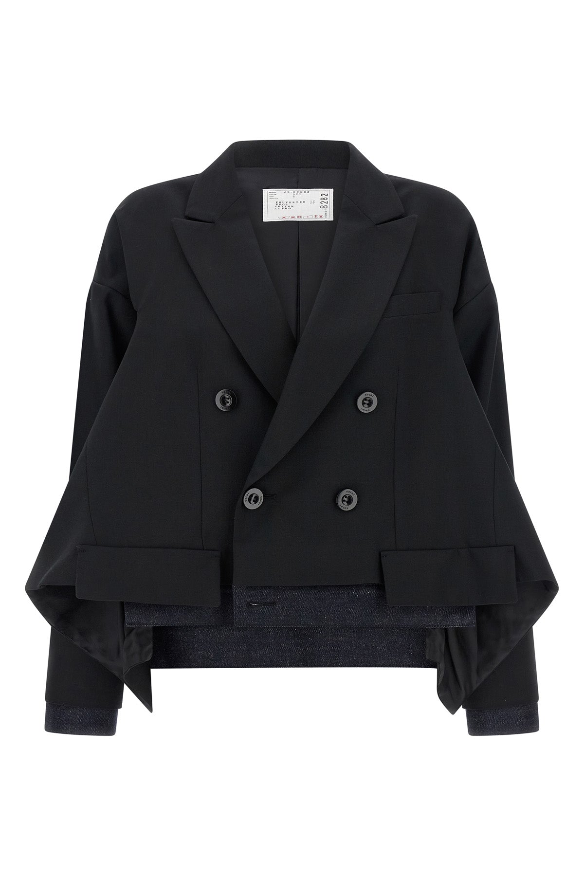 blazer in wool blend