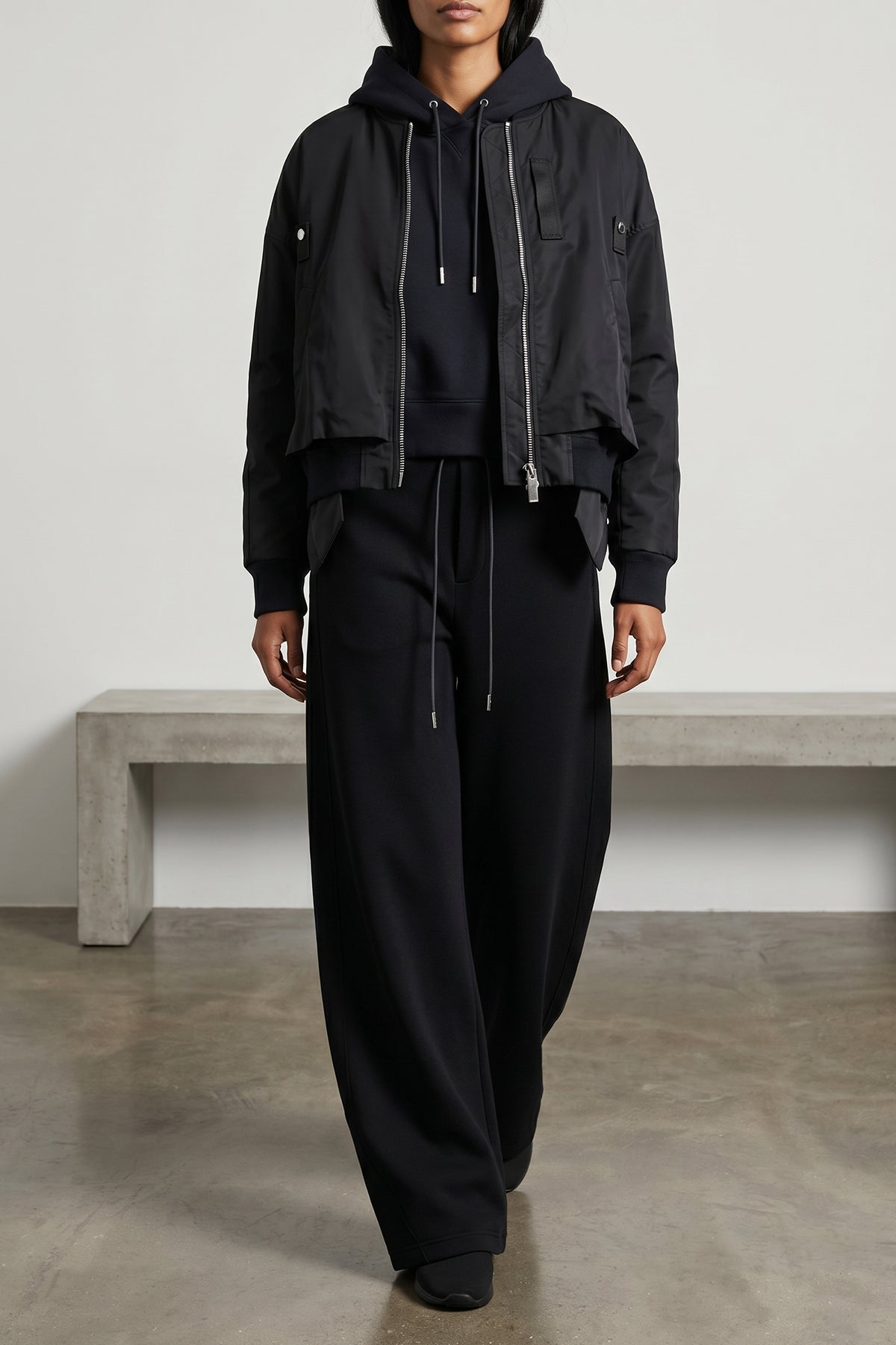 nylon twill blouson