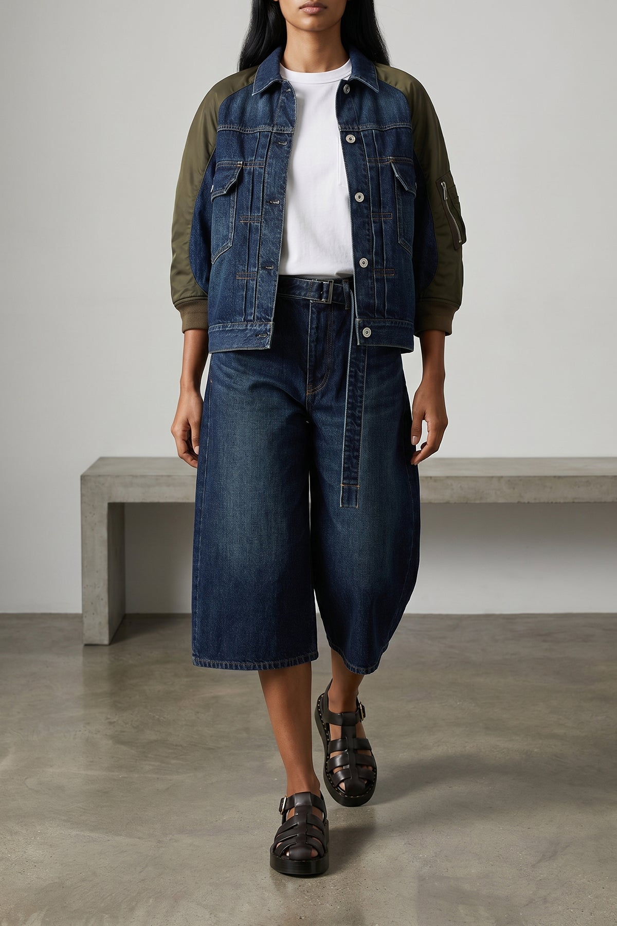 hybrid bomber jacket