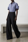 striped cotton poplin shirt