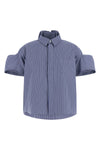 striped cotton poplin shirt