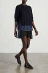 cotton denim shorts