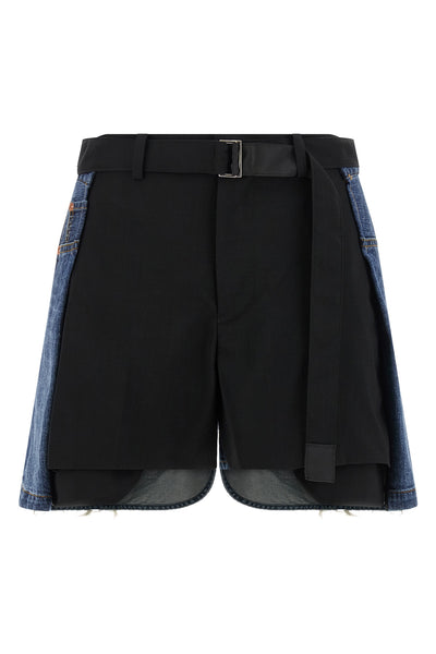 cotton denim shorts