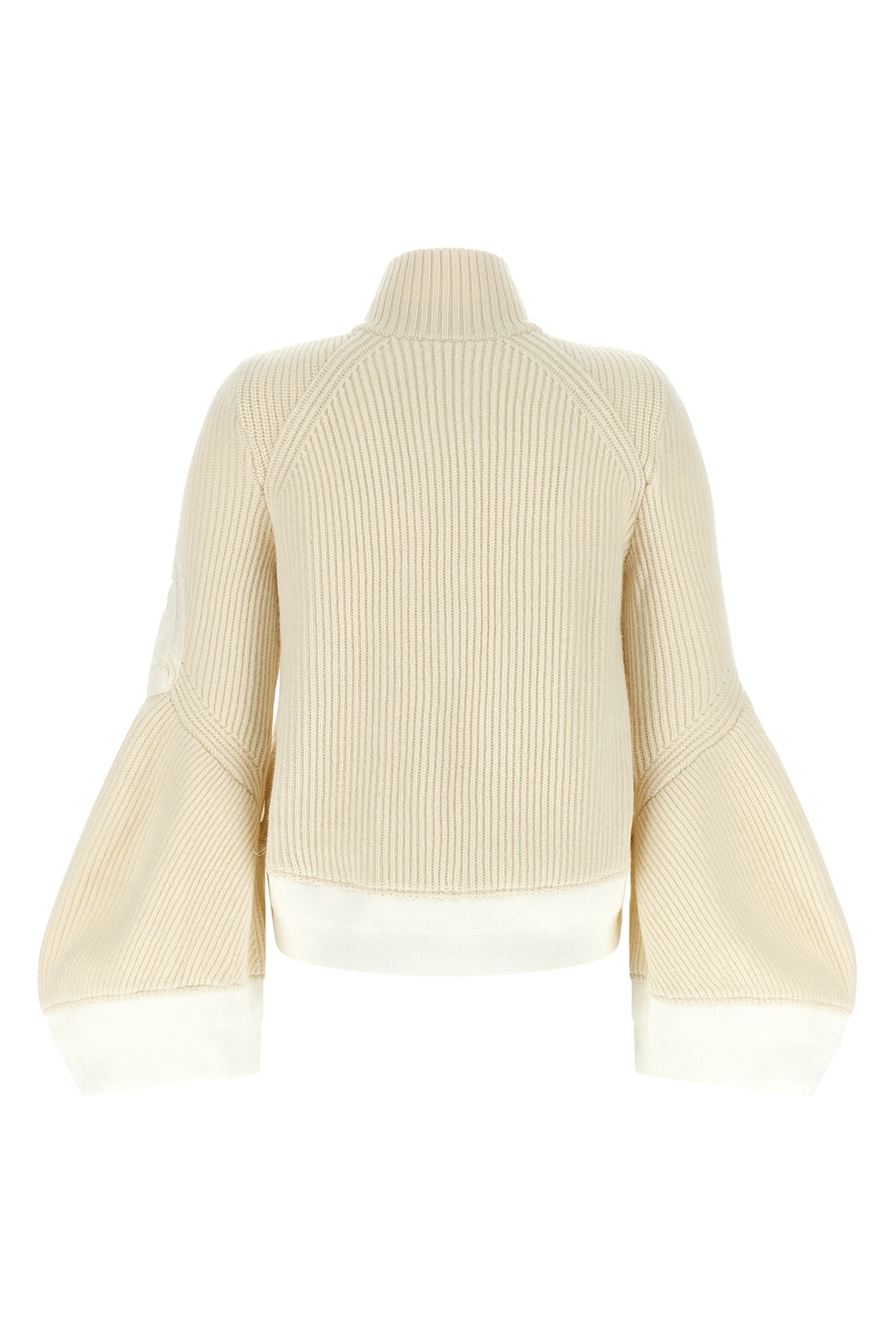 SACAI 2 the sacai wool knit blouson exemplifies the brands distinctive hybrid construct