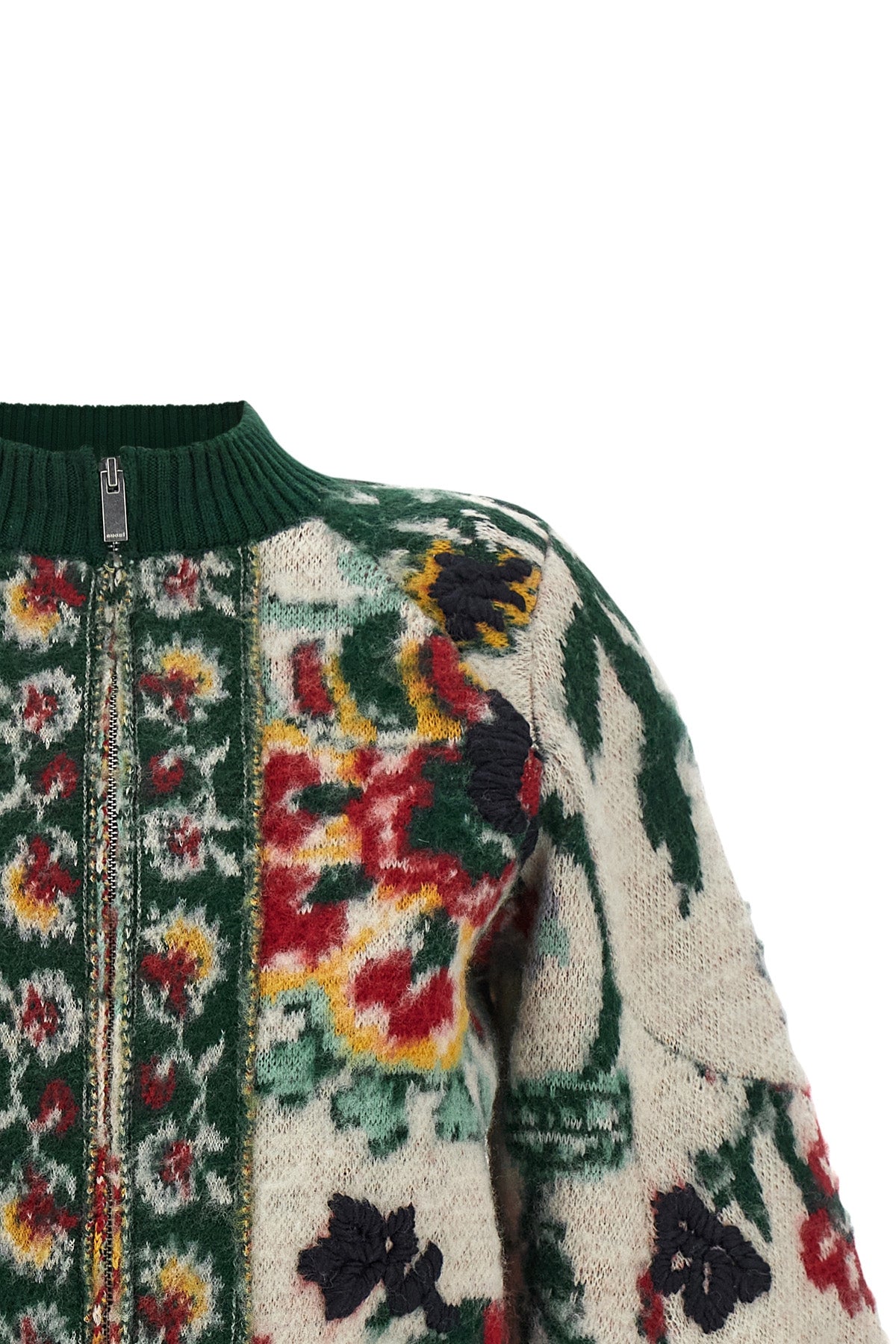 the sacai knitted blouson redefines contemporary knitwear through a masterful pl