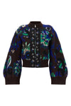 the sacai blouson redefines the codes of knitwear through a silhouette crop