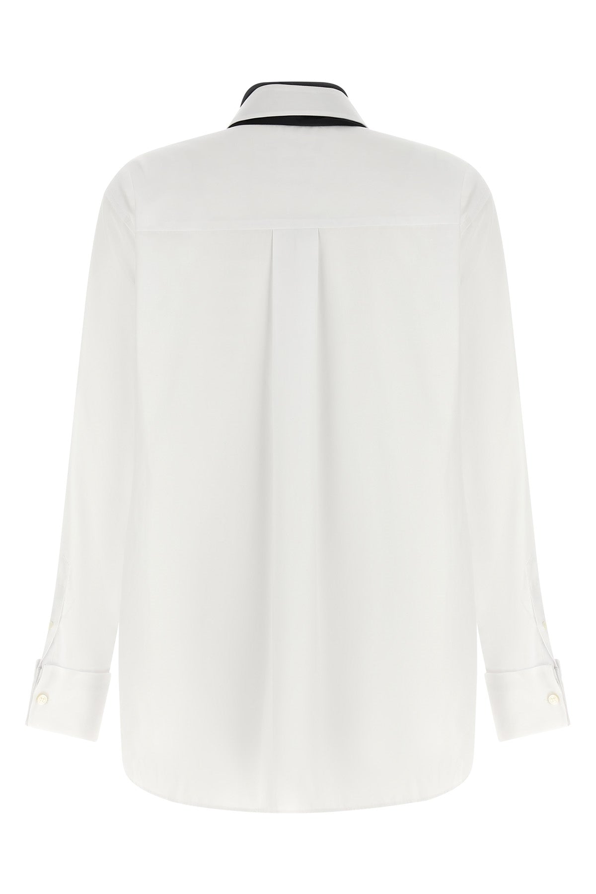 the sacai shirt redefines the codes of classic tailoring through a hybrid and de