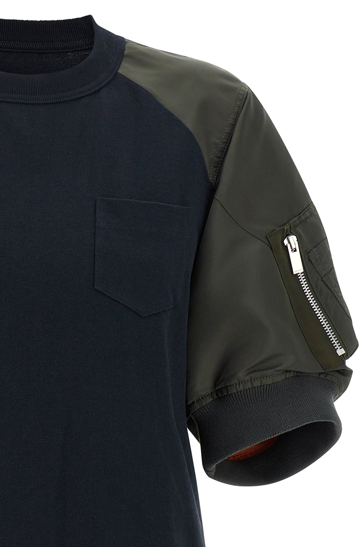 the sacai t-shirt redefines the codes of casual dress through a hybrid and sarto