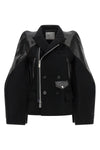 the sacai jacket redefines outerwear through a complex hybrid construction