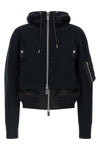 sacais double-layer bomber jacket redefines streetwear codes through a complex