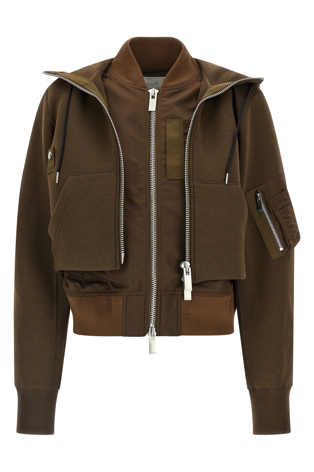 sacais sponge double-layer bomber jacket redefines casual dress codes through