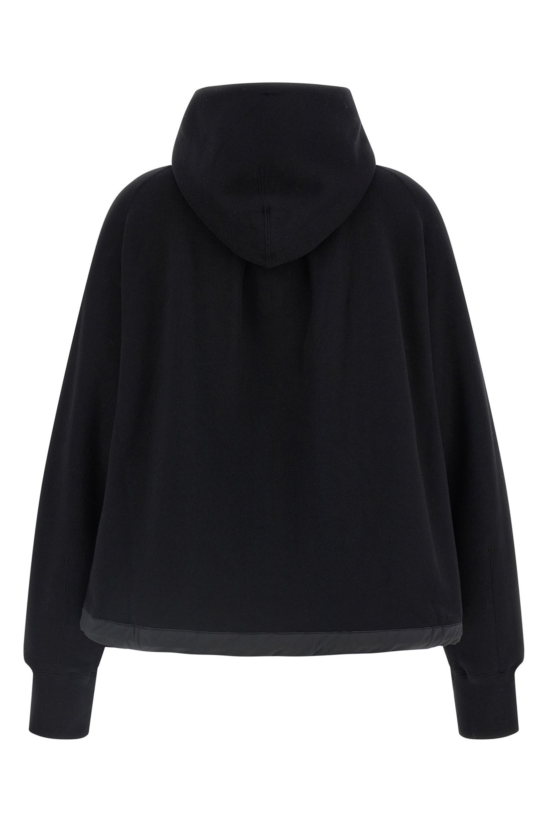 SACAI 1 the sacai hoodie redefines the volumes of everyday wardrobe through a relaxed si