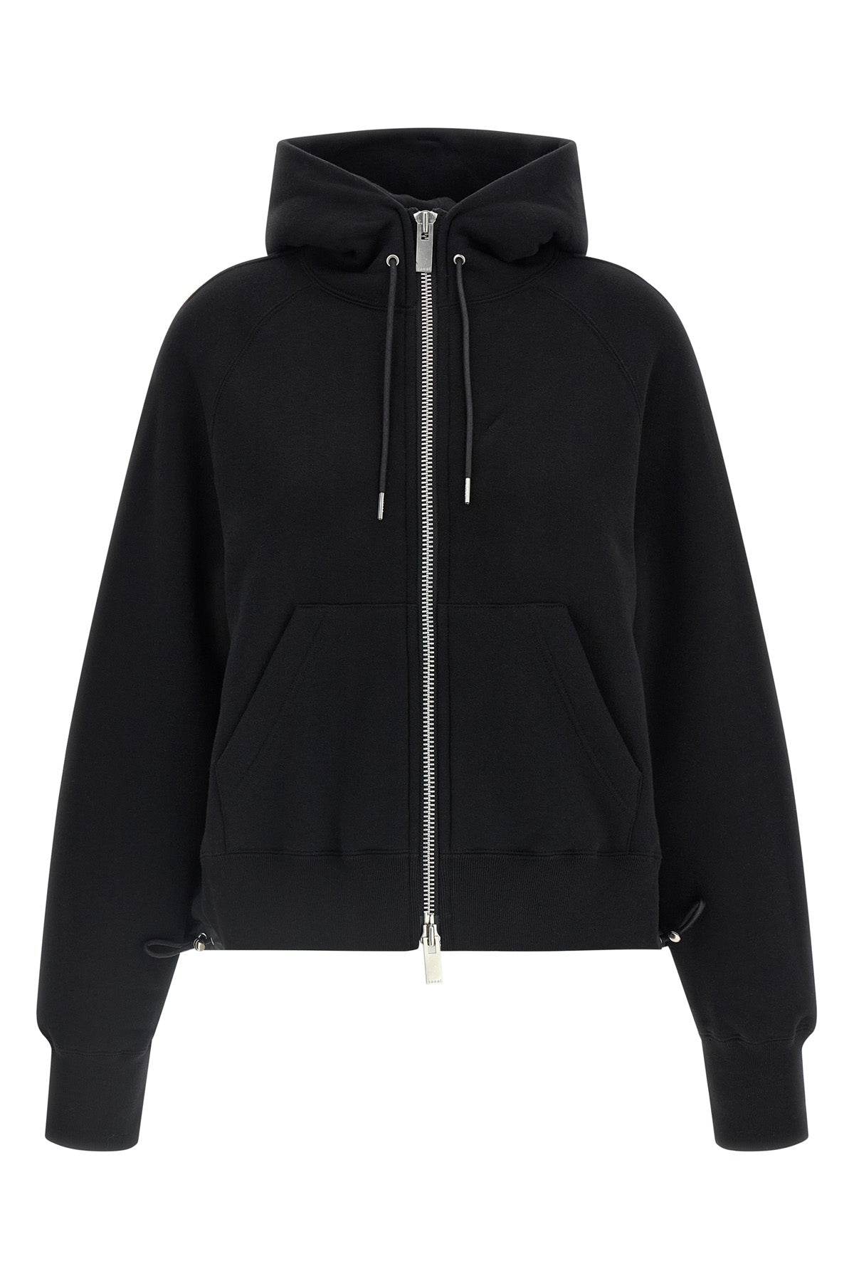 the sacai hoodie redefines the volumes of everyday wardrobe through a relaxed si