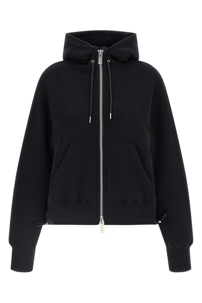 the sacai hoodie redefines the volumes of everyday wardrobe through a relaxed si