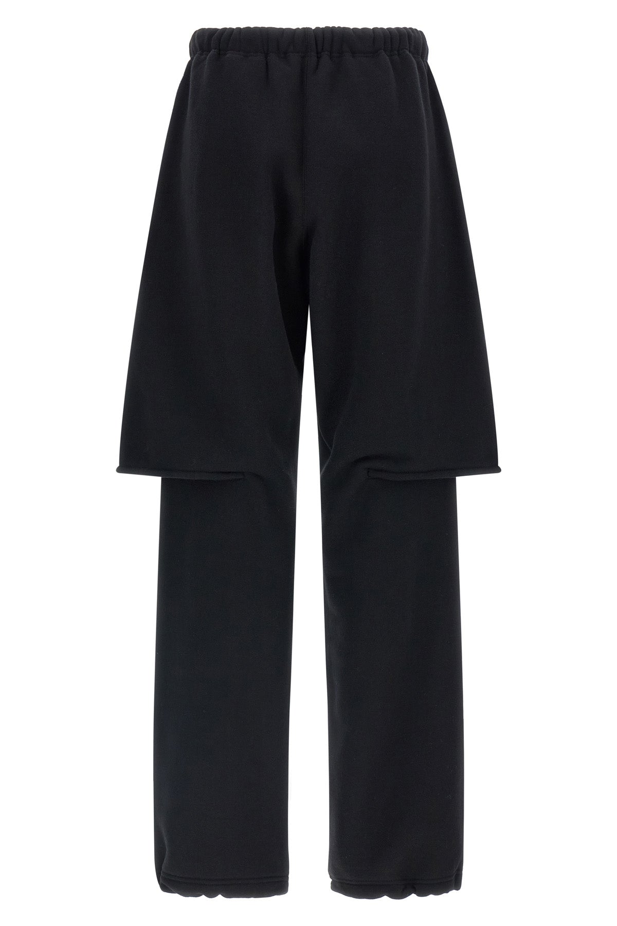 the sacai pants in pure cotton jersey redefine the codes of casual dress through