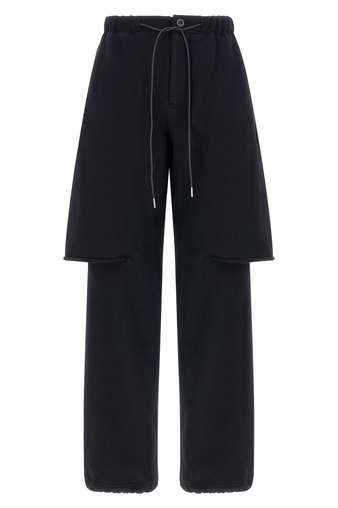 SACAI 0 the sacai pants in pure cotton jersey redefine the codes of casual dress through