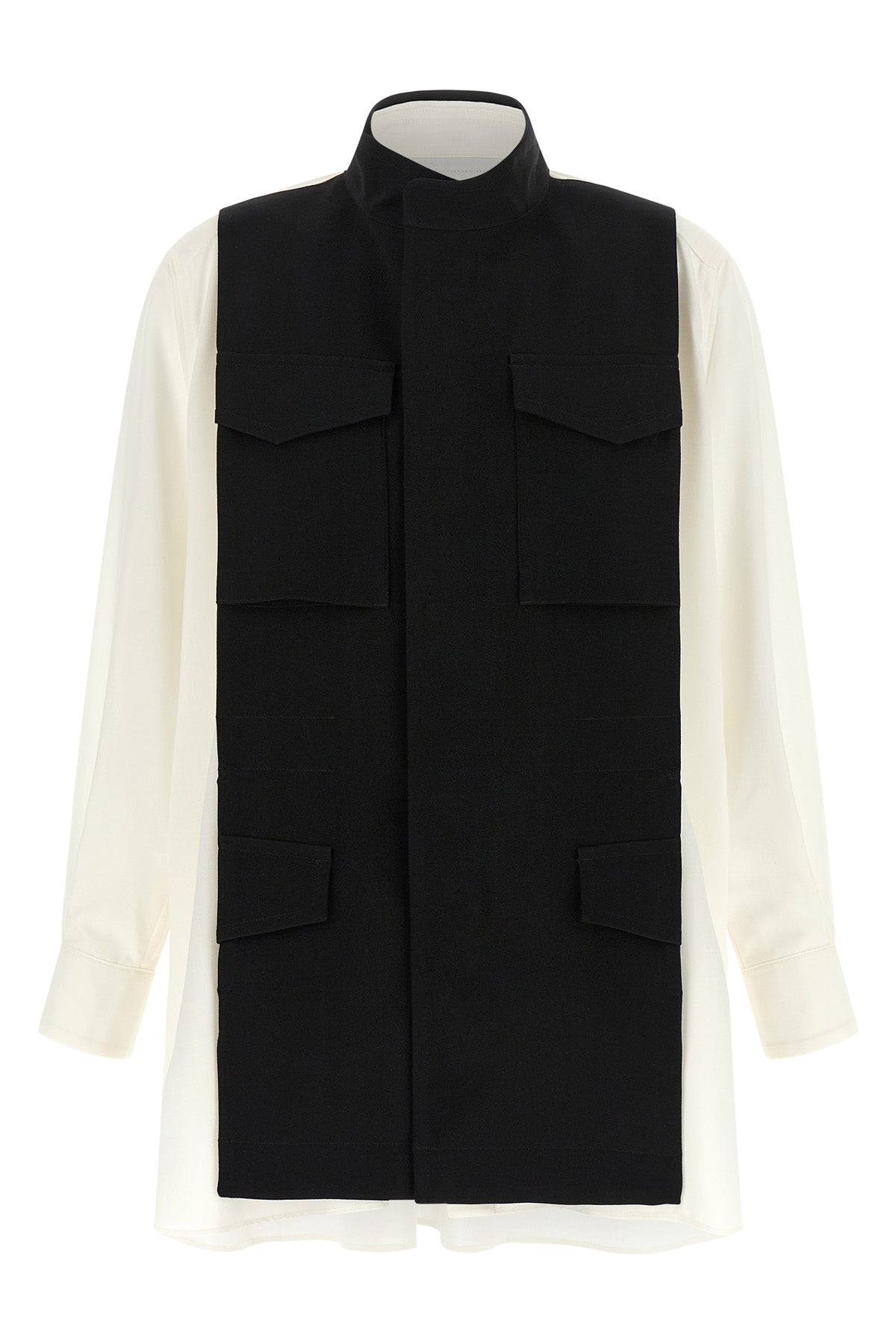 the sacai hybrid shirt redefines the codes of contemporary tailoring through a b