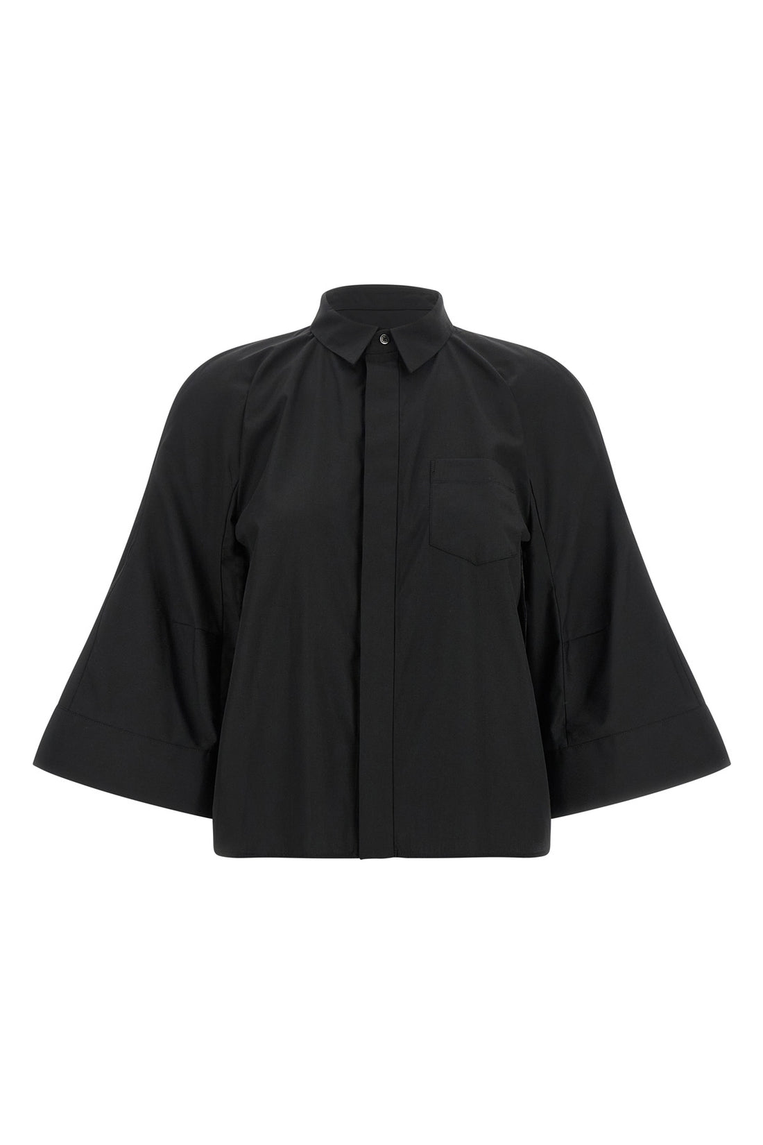 SACAI 1 the sacai poplin shirt reinterprets the codes of classic tailoring through unexp