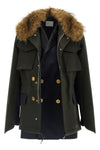 the sacai jacket redefines the codes of outerwear through a complex hybrid const