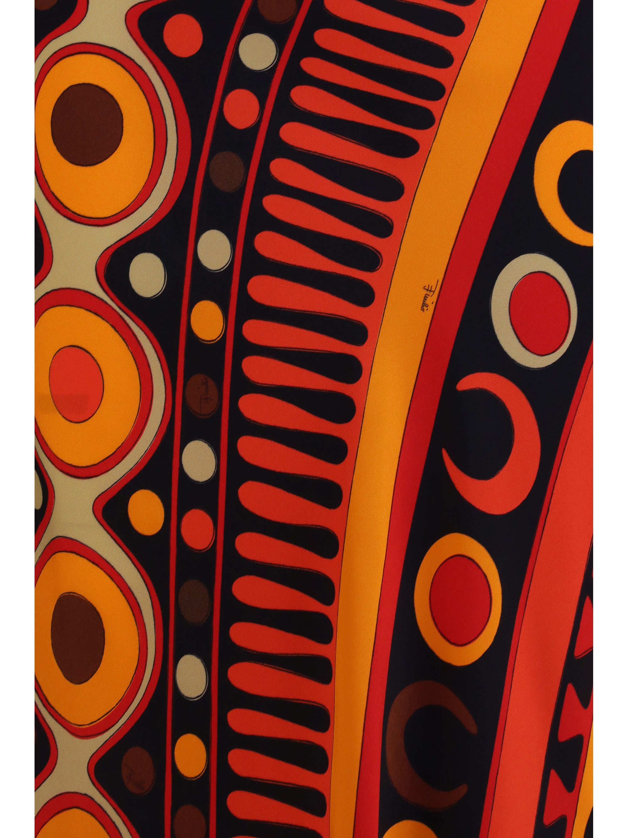 satin skirt with solei print