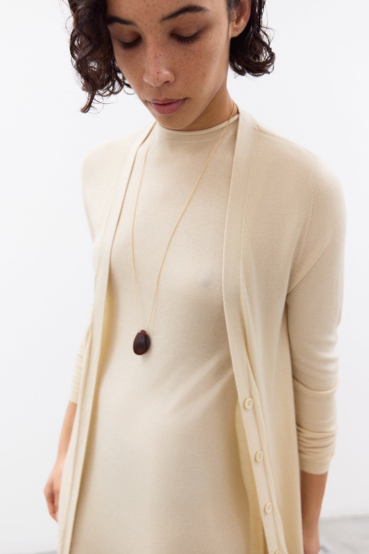 ada long cardigan in delicate silk cashmere