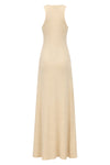 long aida knit dress of luxurious silk and cashmere blend