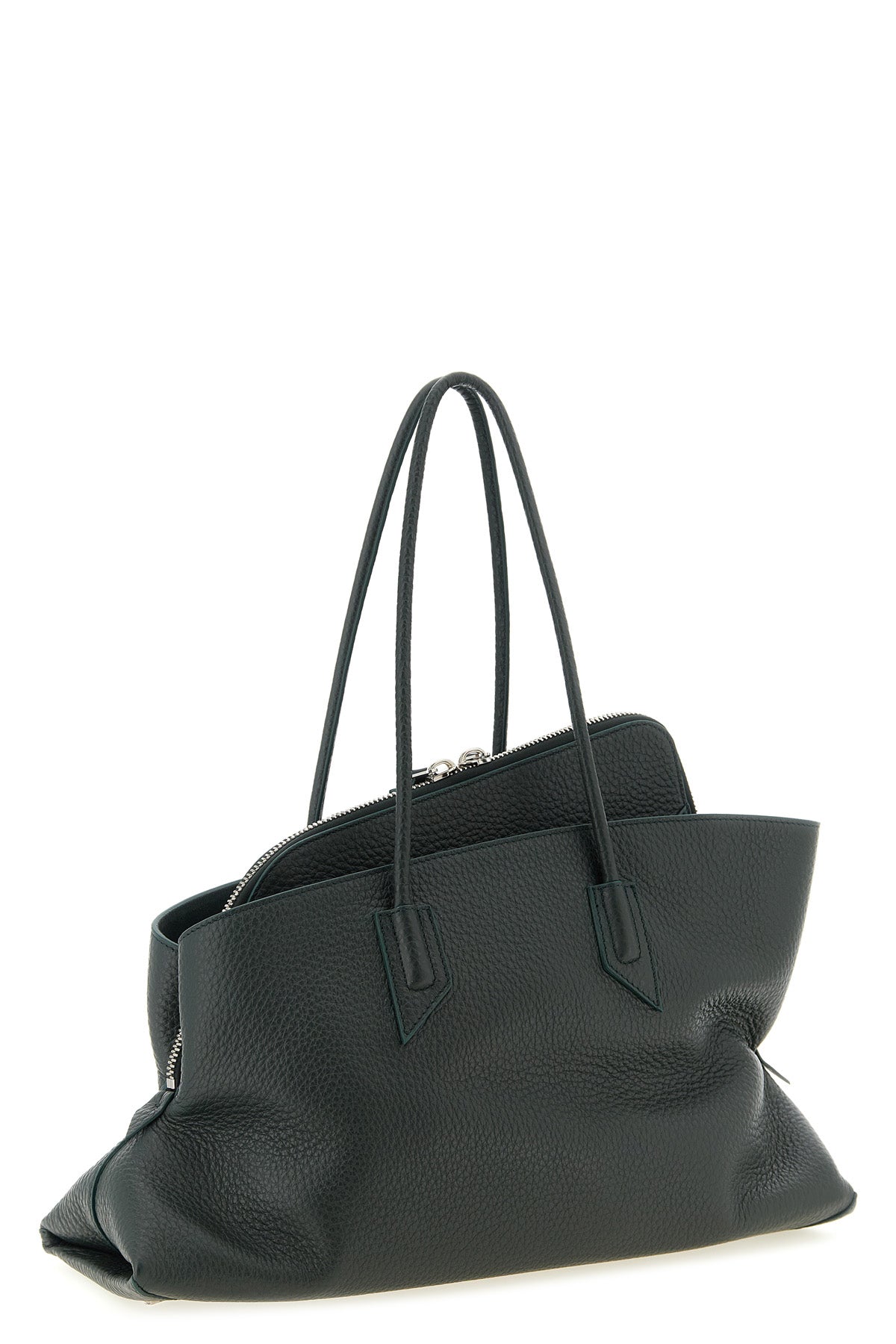 la passeggiata medium shoulder bag in grain-effect leather