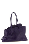 la passeggiata medium shoulder bag in ostrich print leather