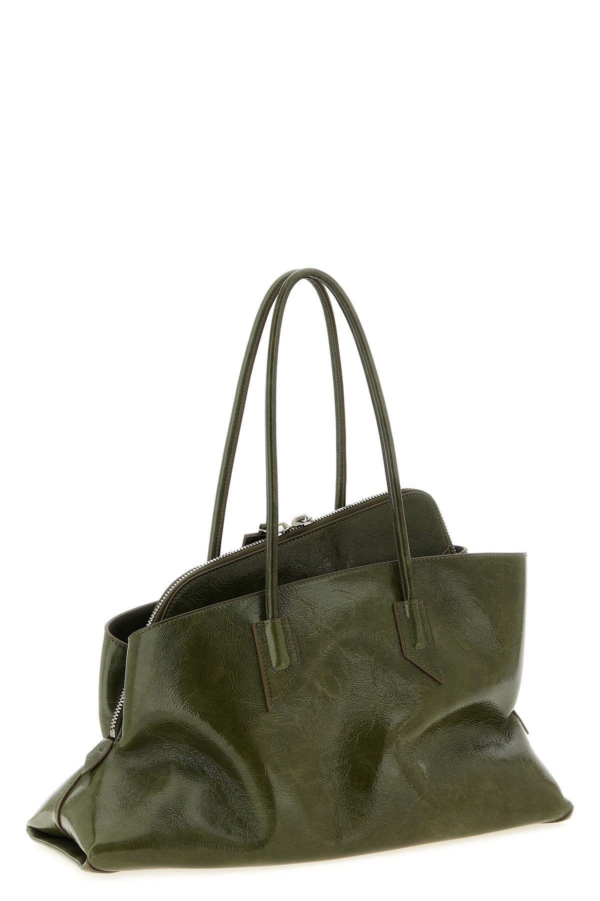 the the attico la passeggiata medium shoulder bag redefines classic volumes th