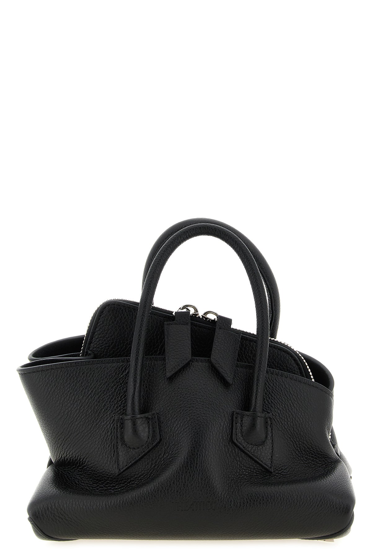 the attico la passeggiata mini handbag stands out for its asymmetrical and uns
