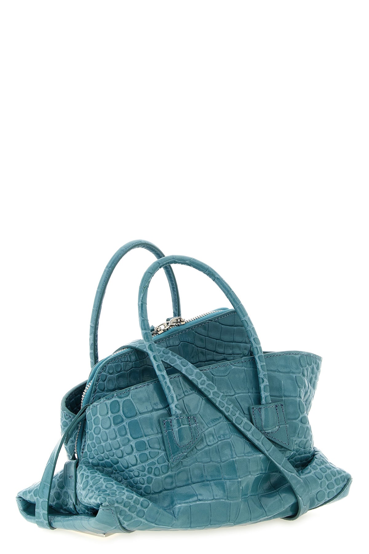 the the attico la passeggiata mini handbag redefines modern proportions throug