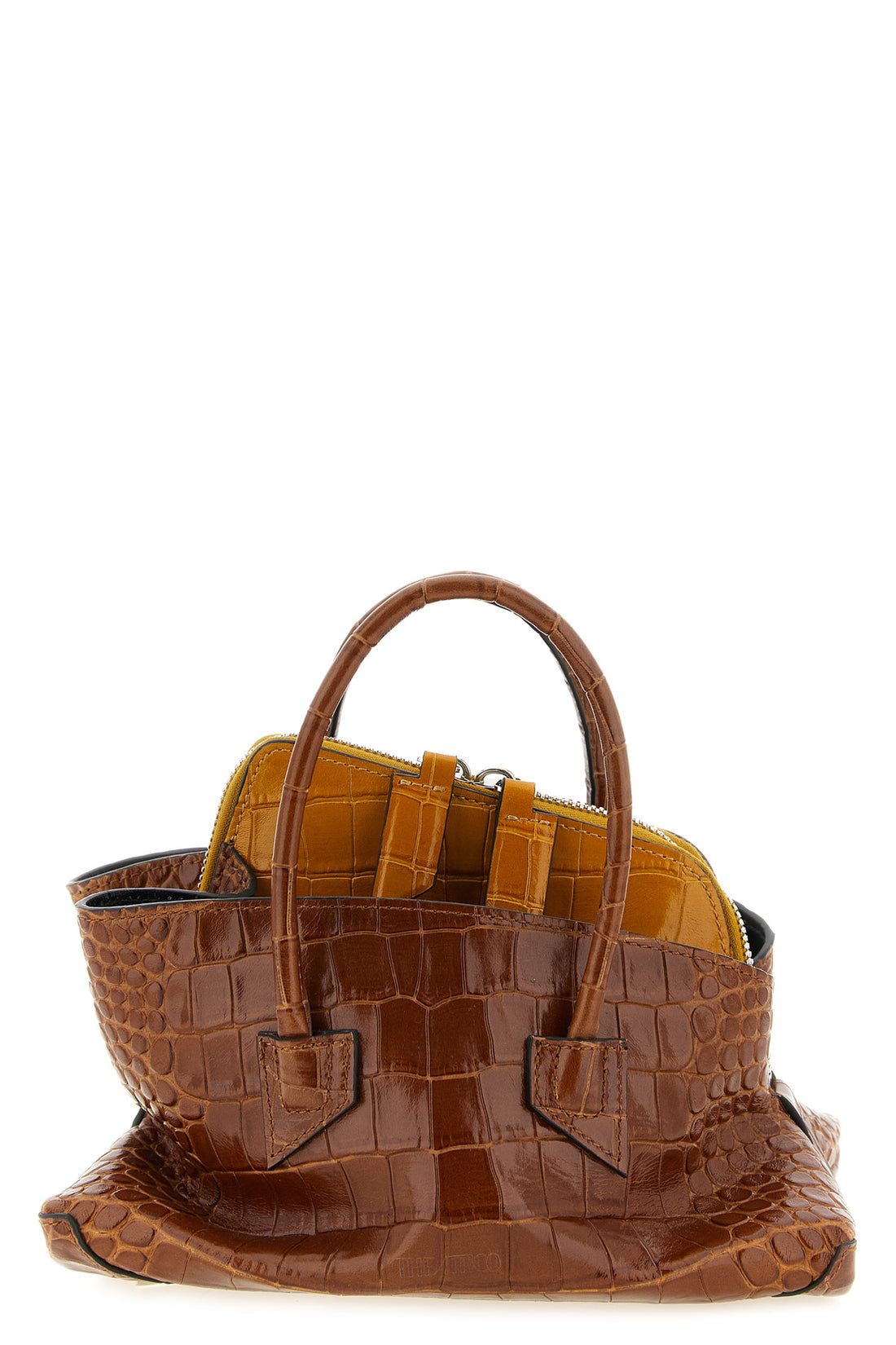THE ATTICO OS the la passeggiata mini the attico handbag redefines classic volumes through a