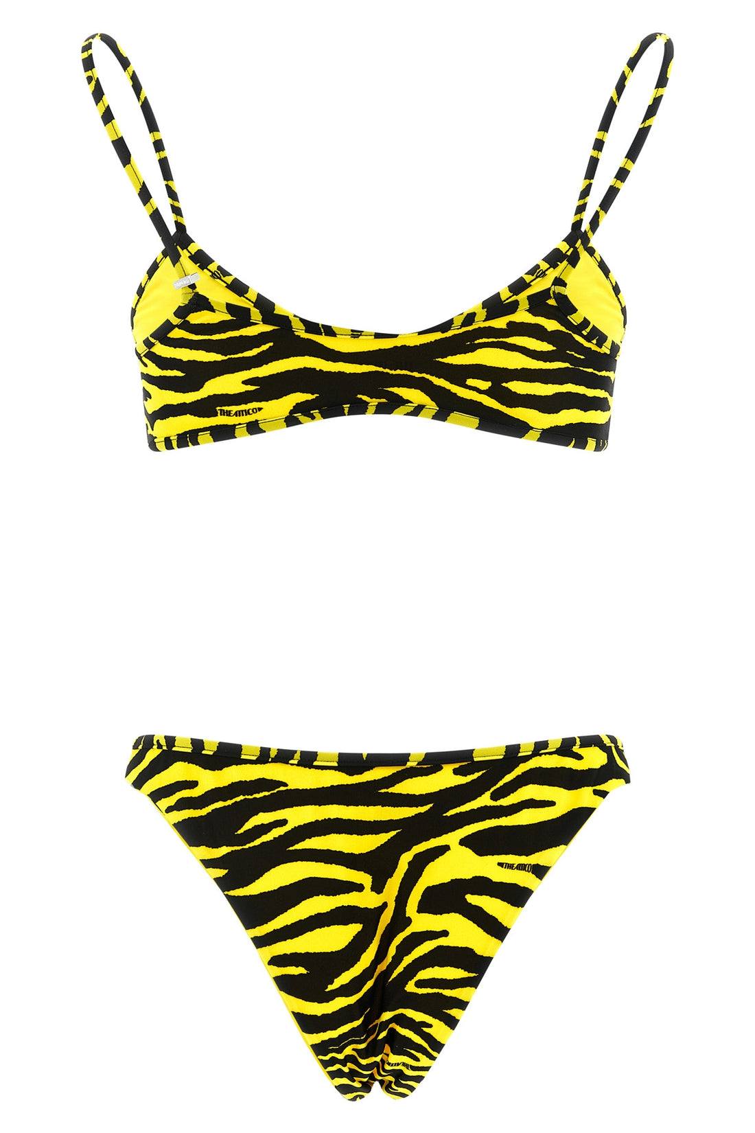 THE ATTICO XS all-over animal print lycra il primo bagno bikini