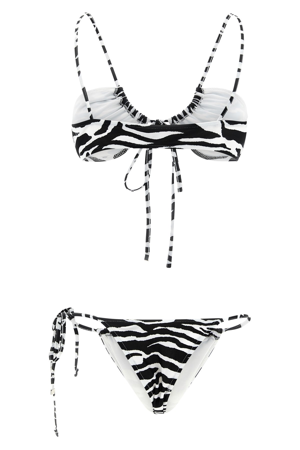 il primo bagno all-over animalier print lycra bikini
