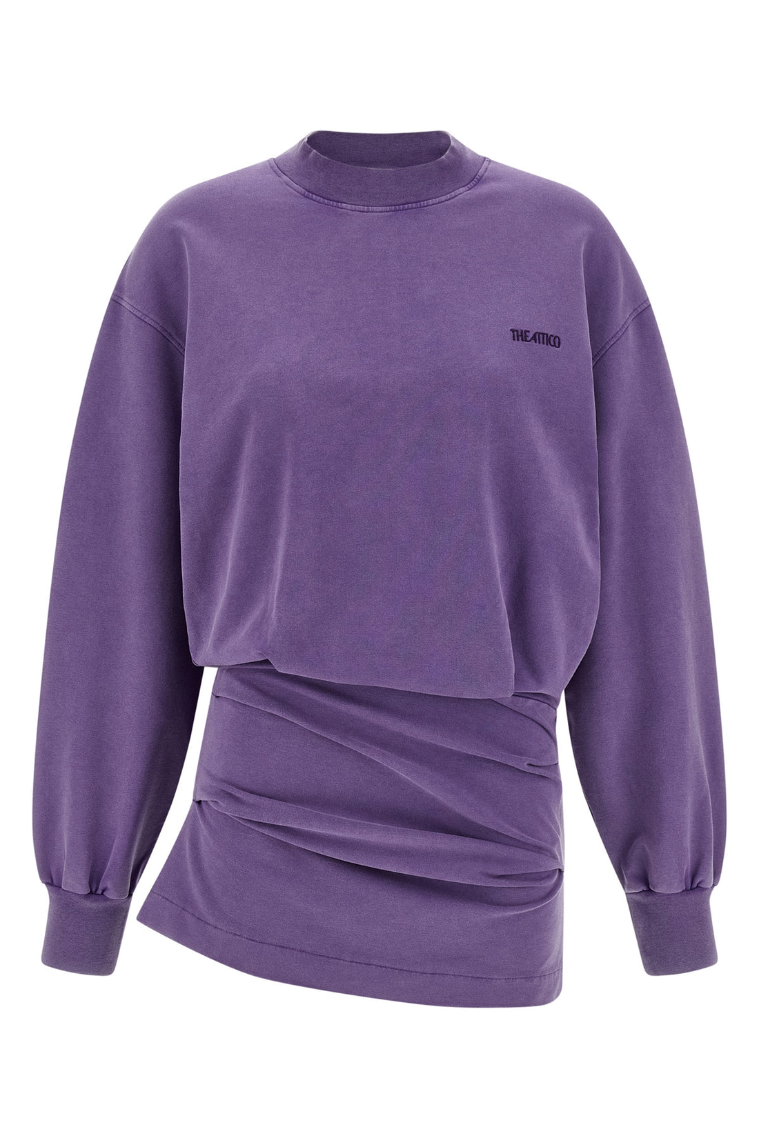 THE ATTICO 38 mini dress in light american fleece faded