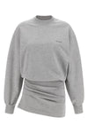 mini dress in light american fleece mélange