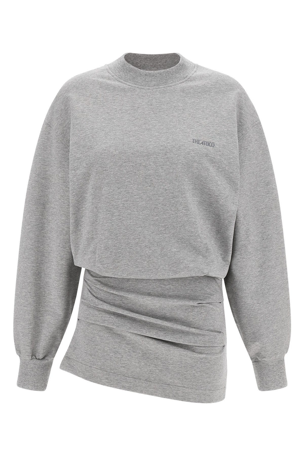 mini dress in light american fleece mélange