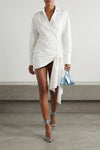 mini dress in cotton poplin