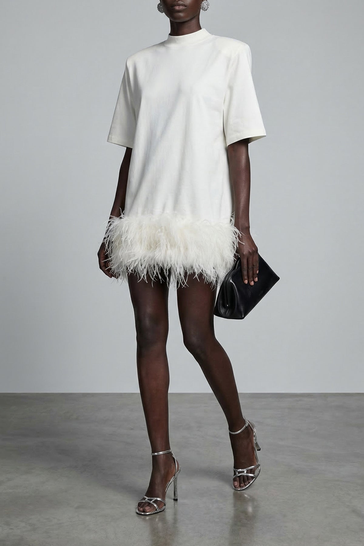 t-shirt mini dress in light cotton jersey