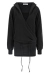 faded american fleece hooded mini dress