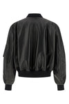 leather bomber jacket