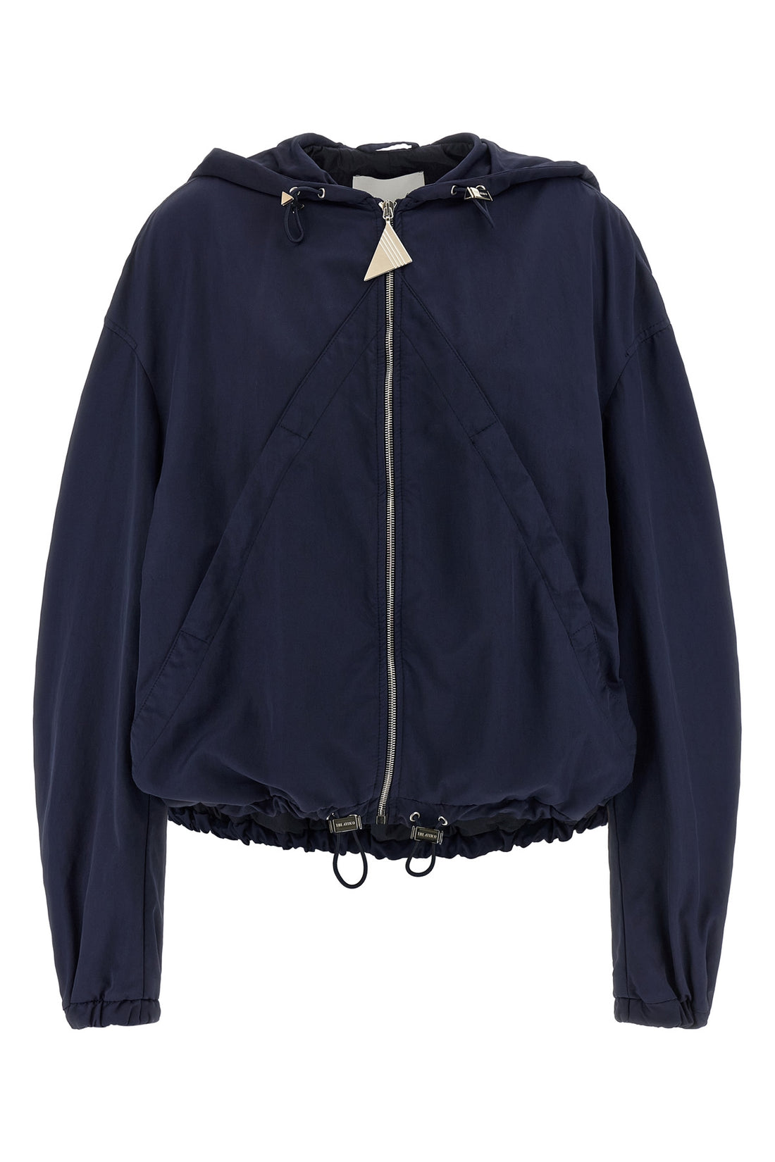 THE ATTICO 38 overdyed nylon hooded bomber jacket