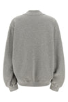 mélange fleece cotton sweatshirt