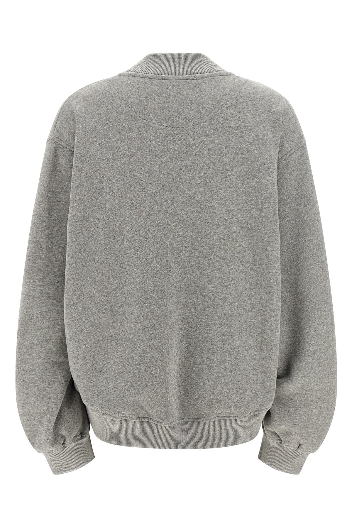 mélange fleece cotton sweatshirt