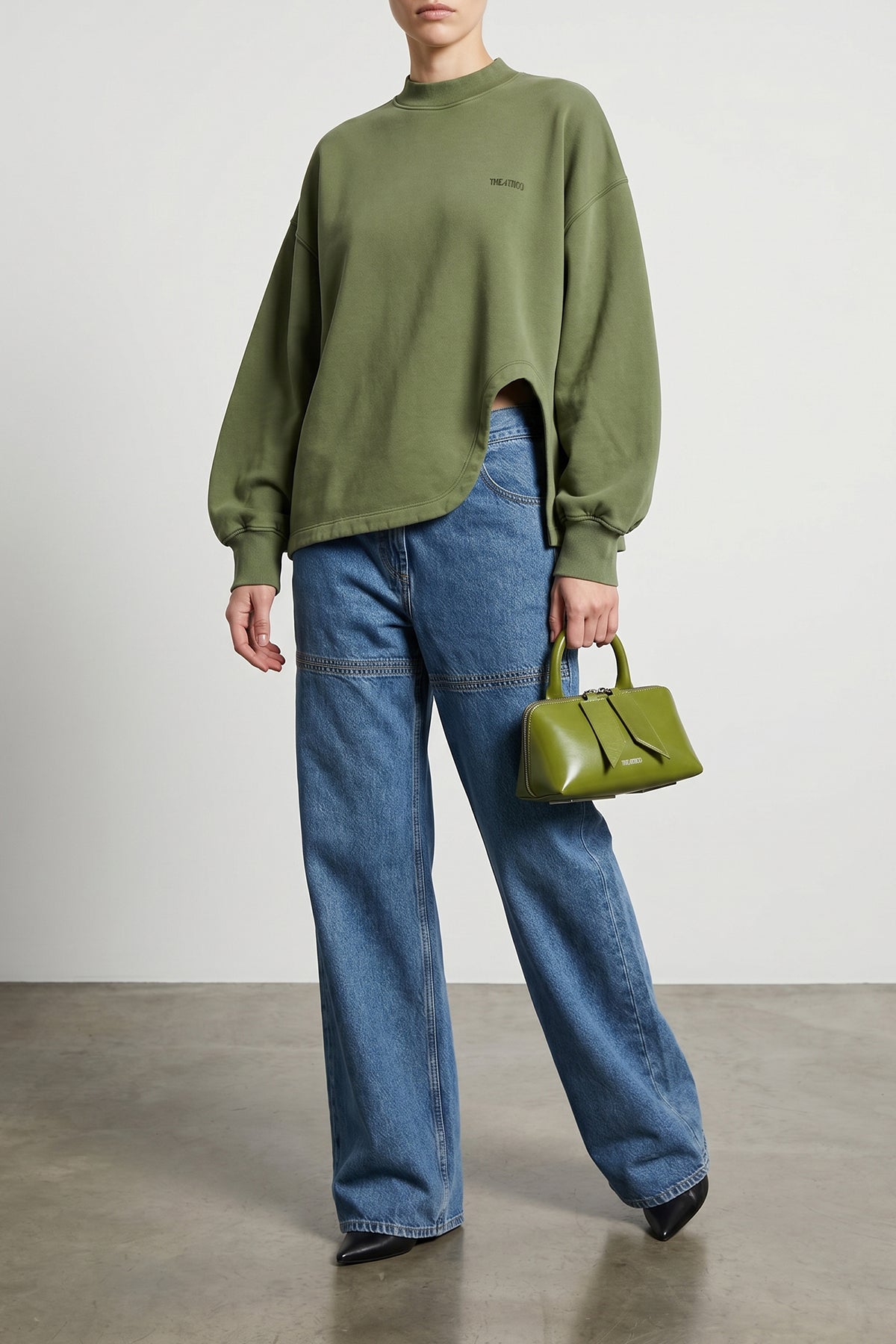 vintage effect american fleece sweatshirt