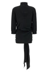 silk blend crepe top