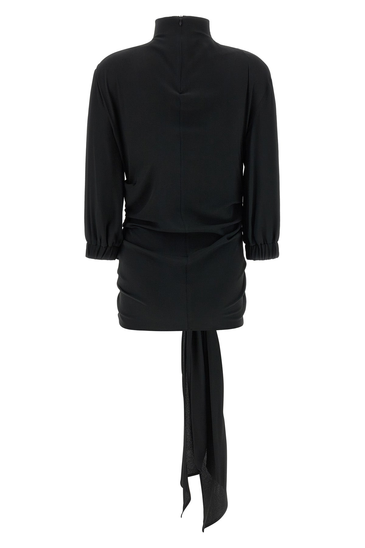 silk blend crepe top