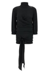 silk blend crepe top