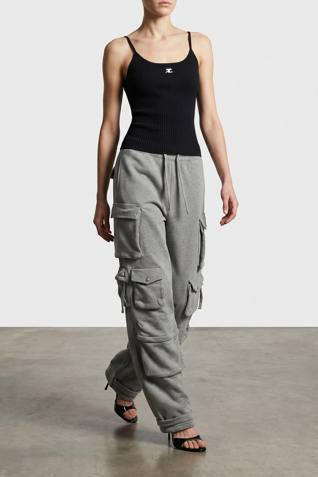 THE ATTICO 38 fern mélange sweatpants