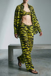 il primo bagno trousers in light all-over animal print cotton muslin